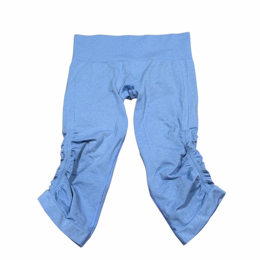 Lululemon In The Flow Crop Blue Leggings Sz 6